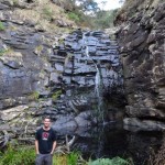 Dave at Sheoak Falls, one of the many falls alongside the Great Ocean Rd