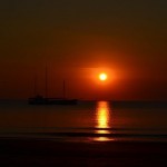 Darwin sunset over Mindil beach