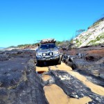 Fraser Island - getting around the rocky point between beaches